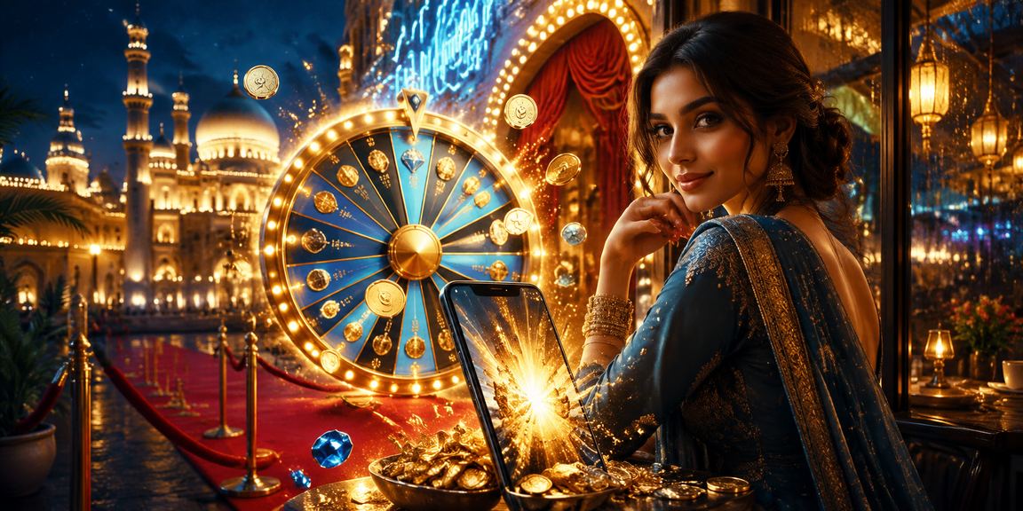 Roulette table surrounded by players in Lucknow old city at night